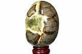 Crystal Filled Septarian Geode Egg - Utah #114325-1